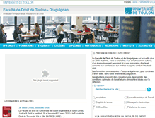 Tablet Screenshot of droit.univ-tln.fr
